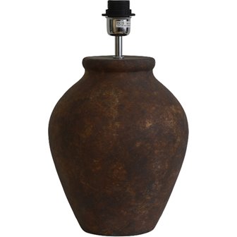 Rustykalna lampa ceramiczna Casagrande brązowa - podstawa
